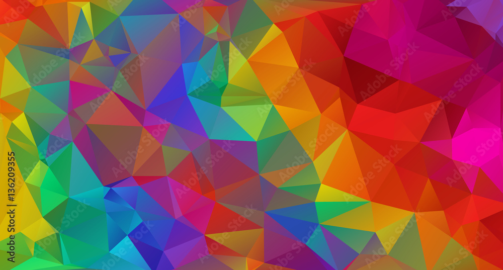 Multicolored polygons texture, mosaic background