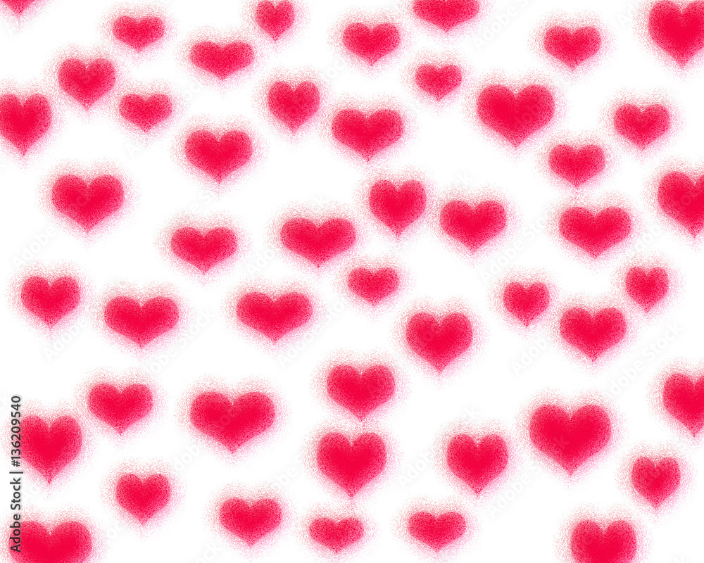 Red Hearts background with copy space for Valentine's or Mother's day