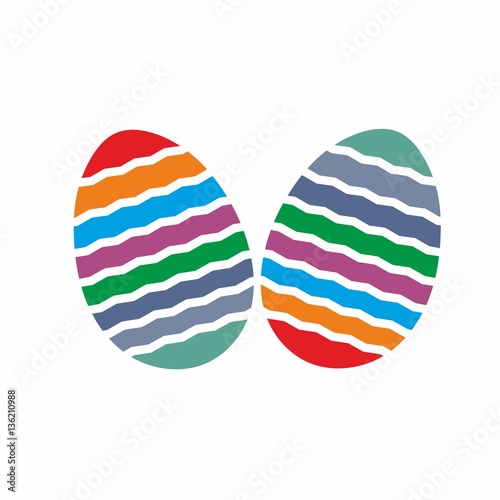 Wielkanoc, kolorowe pisanki, jajka