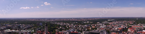 Panorama der Stadt Leipzig