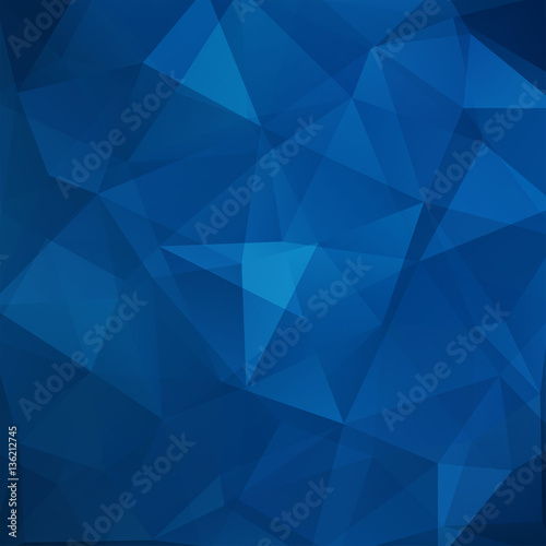 Background of geometric shapes. Blue mosaic pattern. Vector EPS 10. Vector illustration