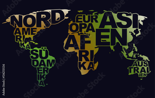 Worldmap Typography