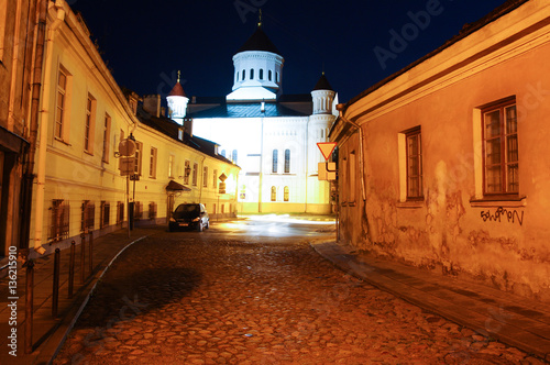 Nightview of Vilnius old town photo