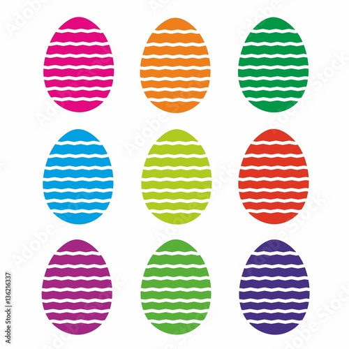 Wielkanoc, kolorowe jajka, pisanki