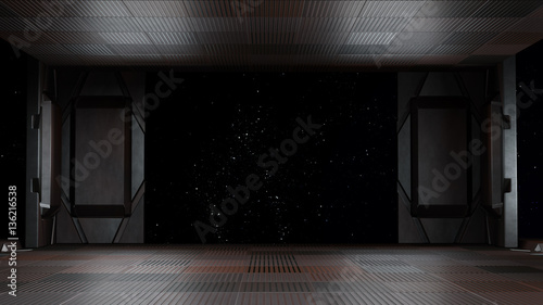 Fototapeta Naklejka Na Ścianę i Meble -  Space environment, ready for comp of your characters 3D renderin
