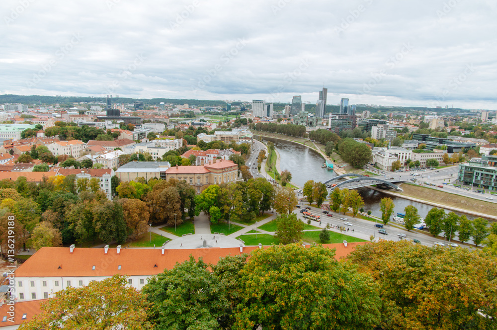 Center of Vilnius, Lithuania