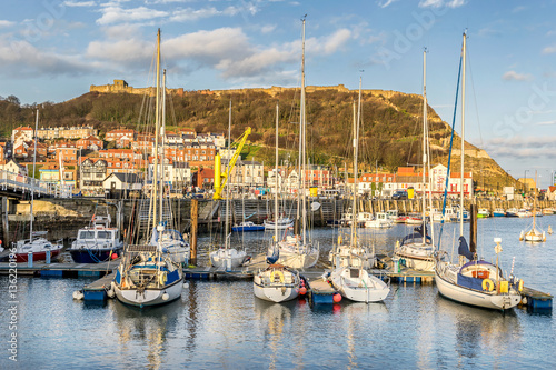 Scarborough harbour in north Yorkshire photo