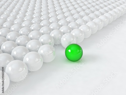 Standing Out Of The Crowd Concept
