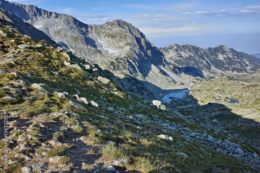 Rocky hills of Right Kraledvorska pass, Pirin mountain, Bulgaria