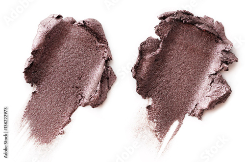 crushed eyeshadow isolated on white