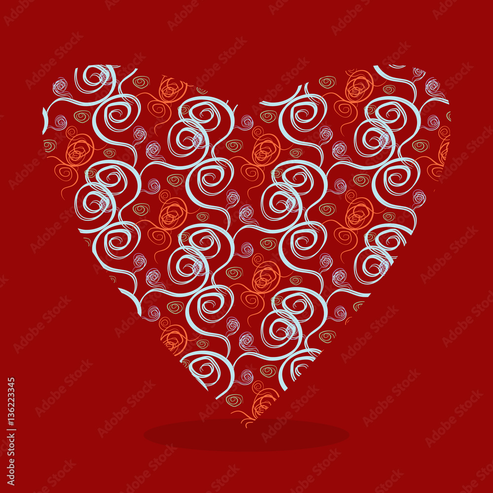 vector illustration Valentine's Day heart vector illustration Valentine's Day heart