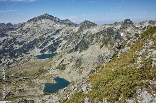 Argirovo and Mitrovo lakes - view from Dzhano Peak   Pirin mountain  Bulgaria