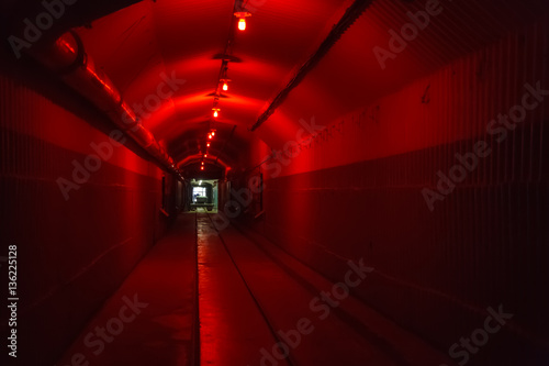 Bunker from Cold War, object an underground submarine base