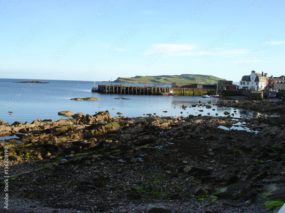 Scottish island harbour
