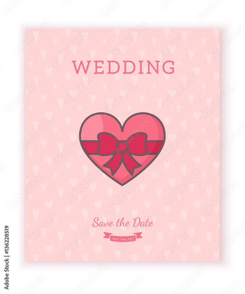 Wedding card template.