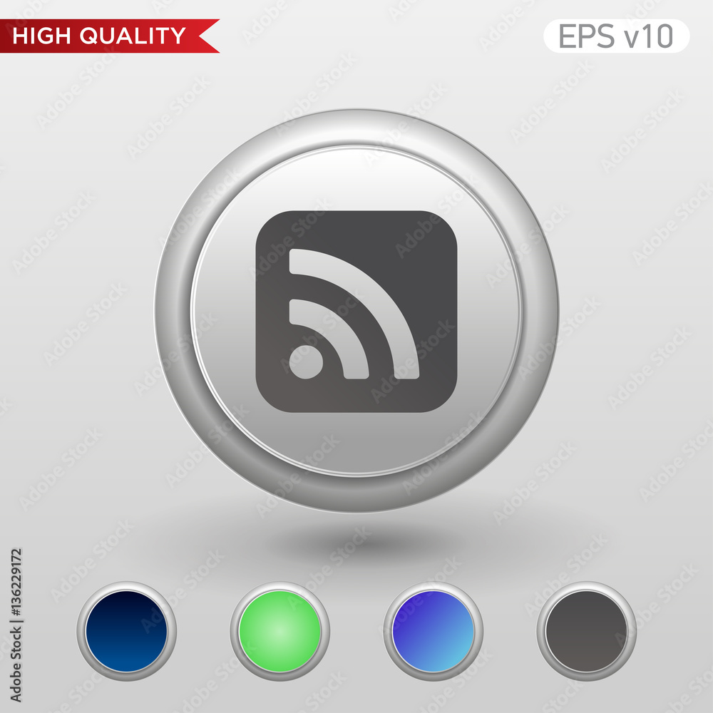 Wi fi icon. Button with wi-fi icon. Modern UI vector. Wi fi icon. Button with wi-fi icon. Modern UI vector.