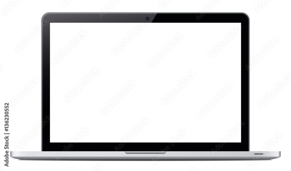 vector laptop screen