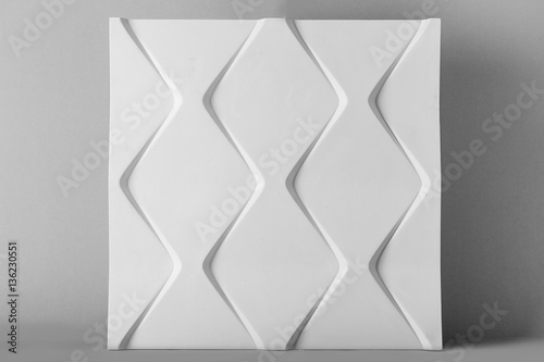 3d pannel,  gypsum relief