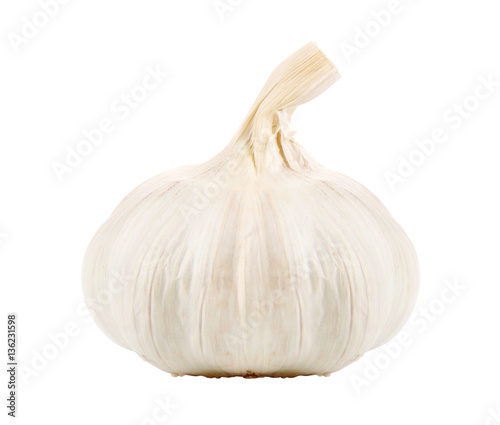 Garlic isolated on white