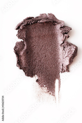 crushed eyeshadow isolated on white