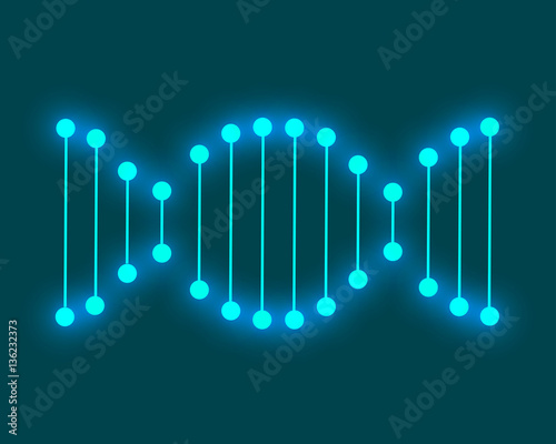 Molecular structure of DNA. DNA. Vector illustration.