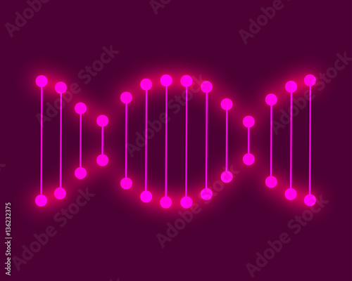 Molecular structure of DNA. DNA. Vector illustration.