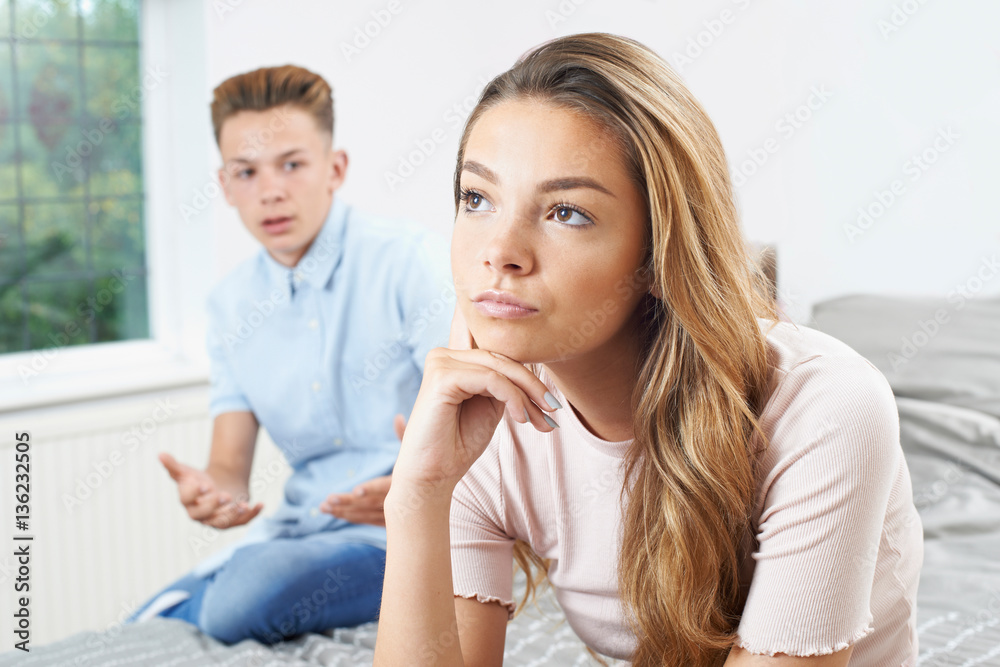 Teenage Couple Having Relationship Difficulties Teenage Couple Having Relationship Difficulties
