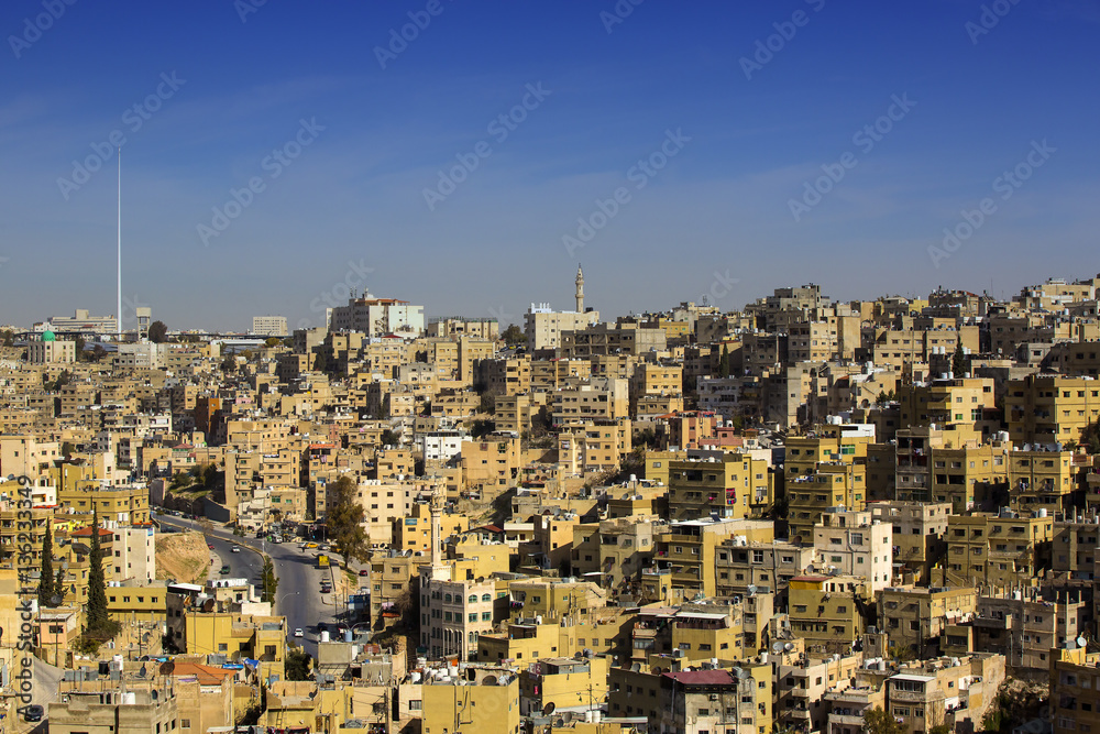 Panorama of Amman, Jordan's capital