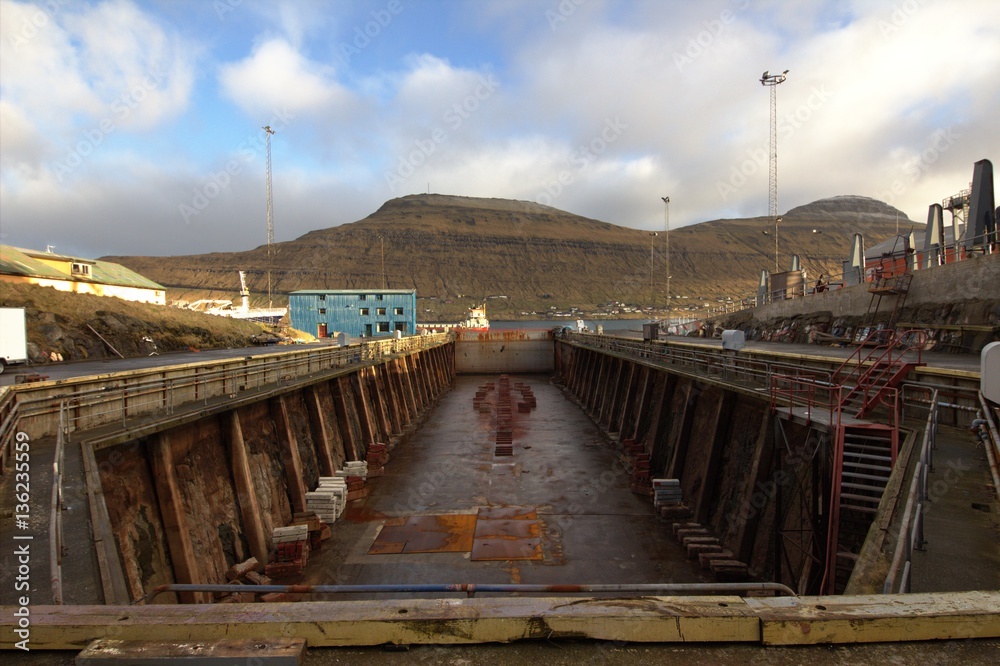 Old shipyard in the Faroe Islands 