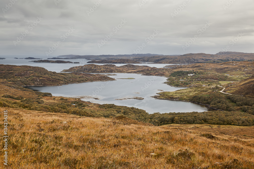 Scottish Highlands between Lochinver and Unapool Scottish Highlands between Lochinver and Unapool
