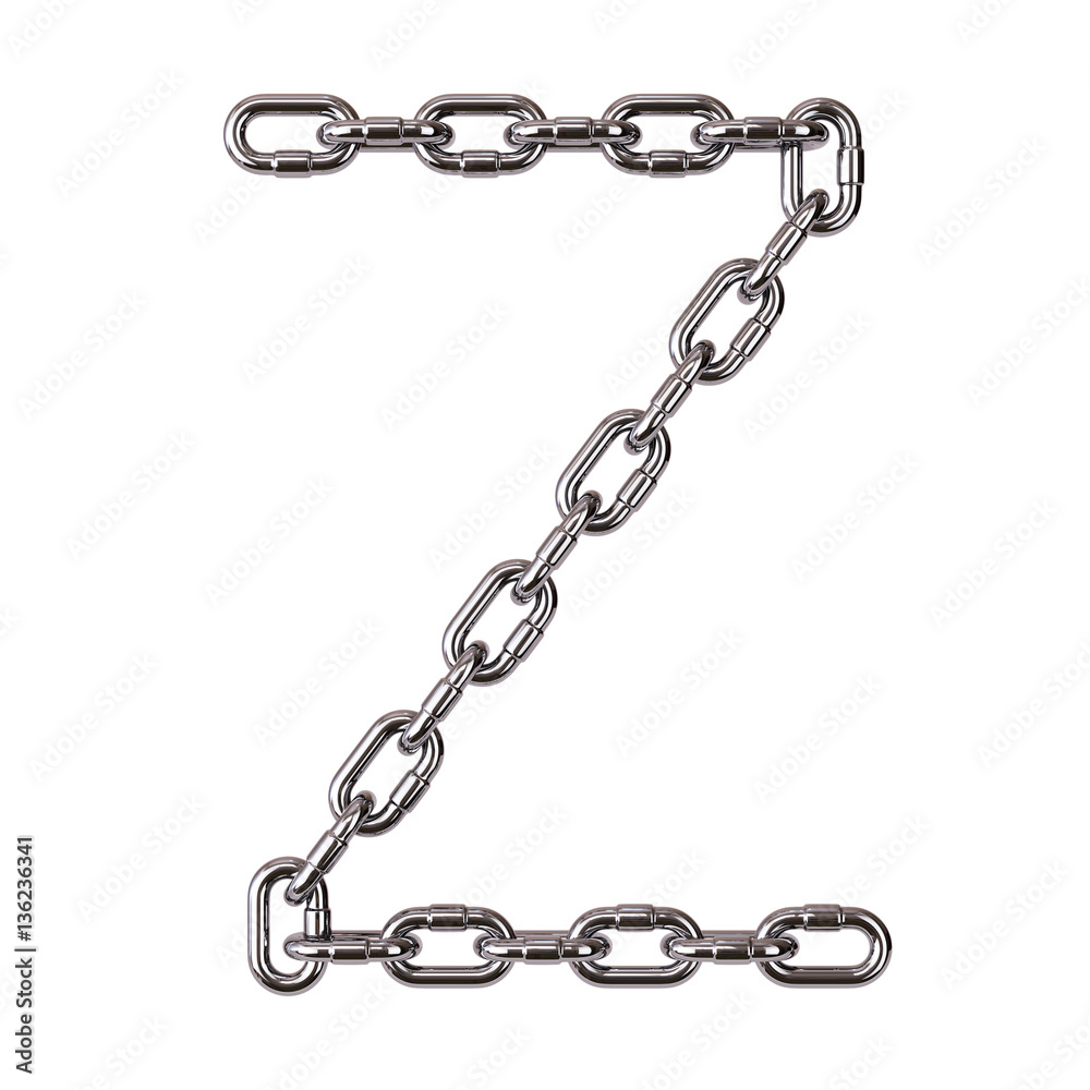 Obraz premium Font Z chain
