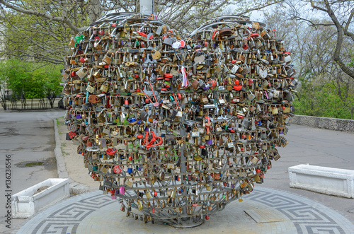 Locks for luck in Odessa