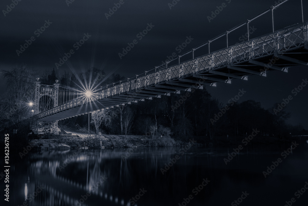 Fototapeta premium Most Chester nocą