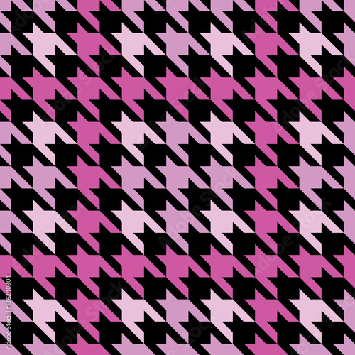 Plaid Houndstooth in Pink