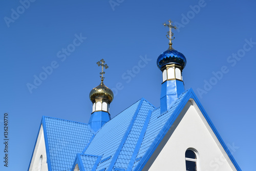 Temple domes in honor of an icon of the Mother of God 