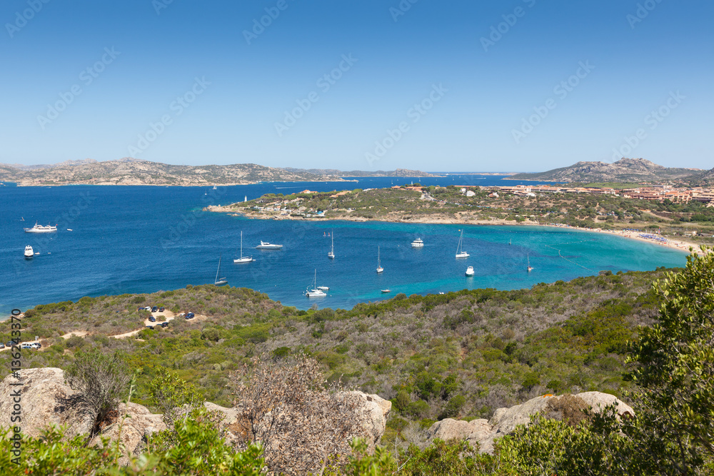Panoramic view over Porto Pollo, Sardinia, Italy. Panoramic view over Porto Pollo, Sardinia, Italy.