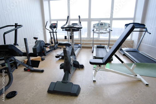 Interior of a fitness hall