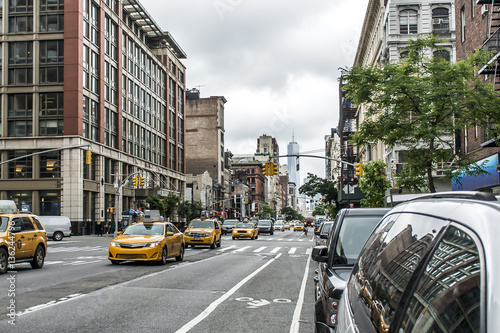 New York City Taxi Streets USA Big Apple Skyline comuter