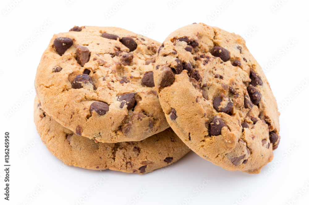 Cookies nuts on the isolated on white background. Cookies nuts on the isolated on white background.