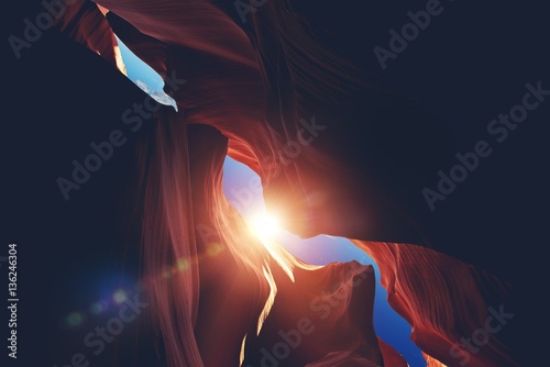 Εκτύπωση καμβά The Canyon Sunlight