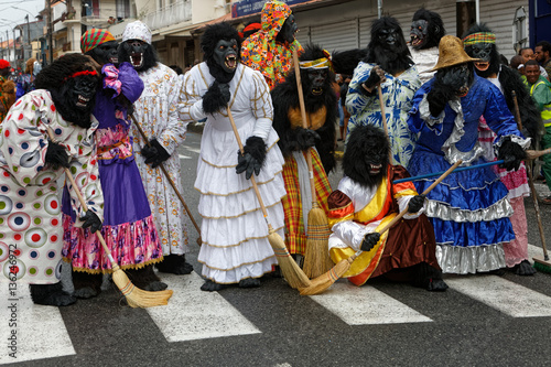 au carnaval de Cayenne même les passages cloutés seront balayés par les gorilles, Guyane française