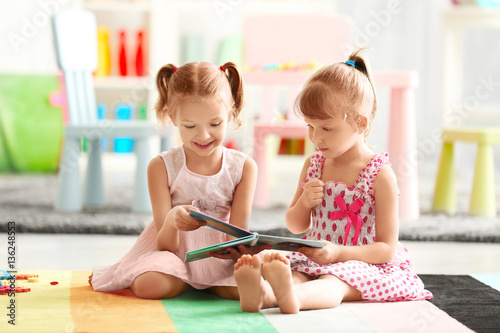 Cheerful little girls with ...