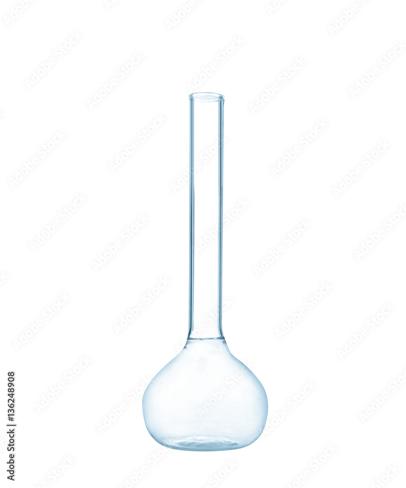 Test flask isolated on white Test flask isolated on white