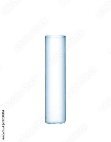 Test tube isolated on white
