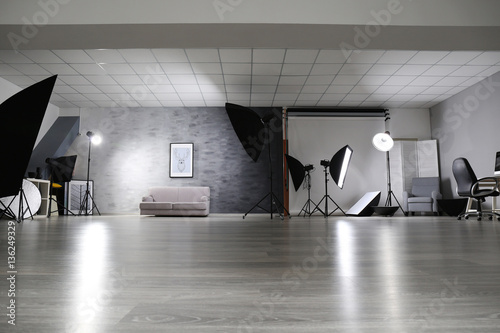 Photo studio with lightning...