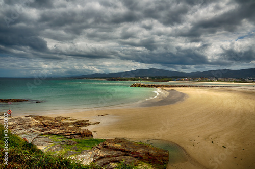 Spanish destination, Galicia, north-west region, Foz beach