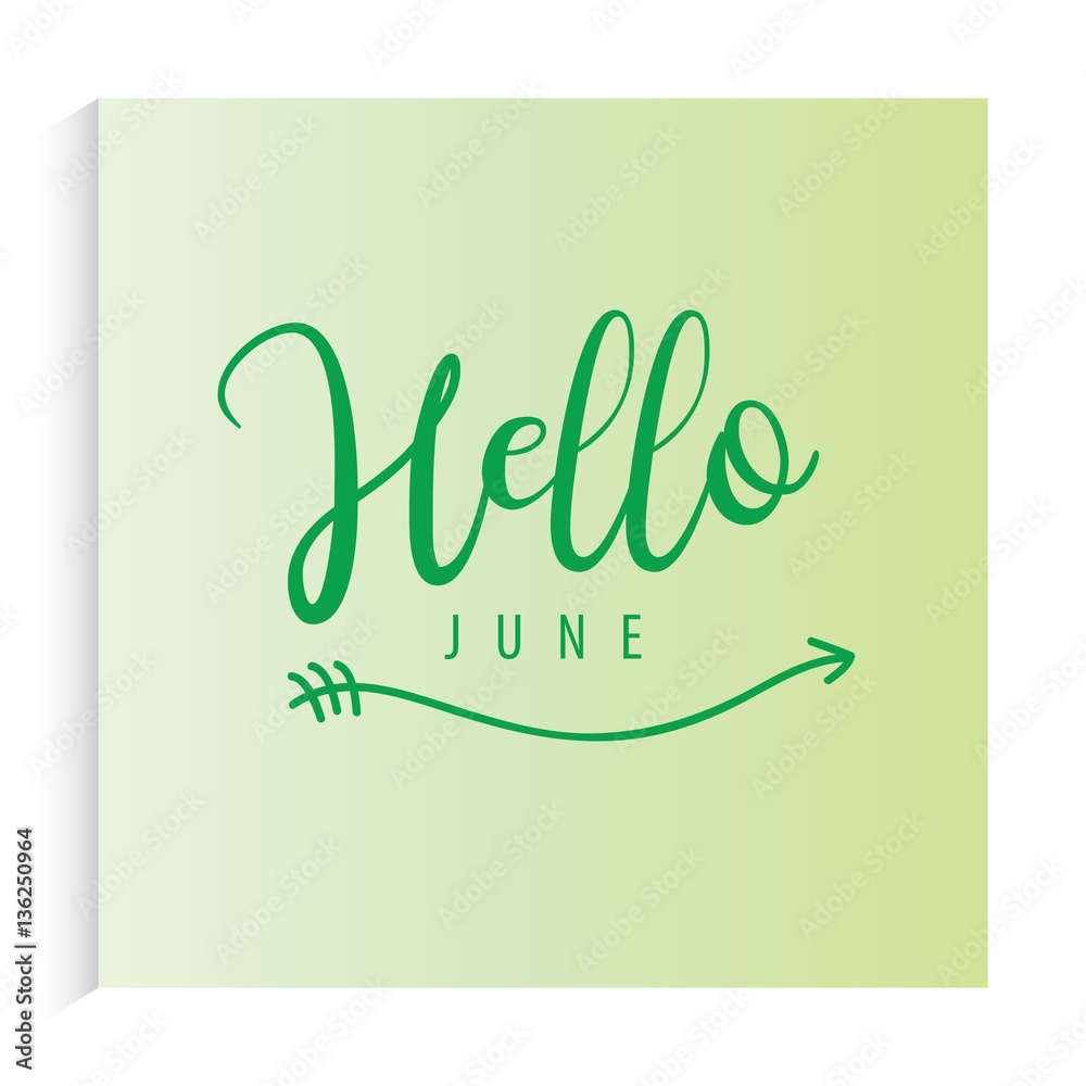 June Greeting Background With Pastel Color June Greeting Background With Pastel Color