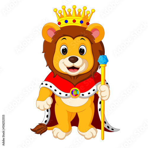 Fototapeta Naklejka Na Ścianę i Meble -  lion with crown