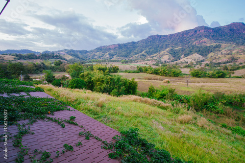 Wonderfull top hill lanscape in Thailand