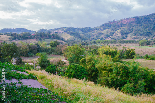 Wonderfull top hill lanscape in Thailand